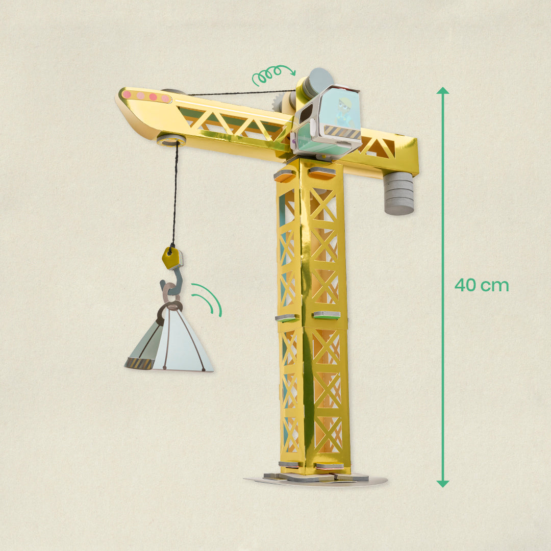 La grue à construire