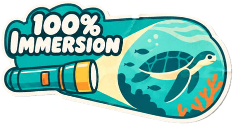 100 % immersion